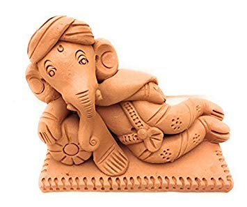 Meditating Buddha Ganesha Statue