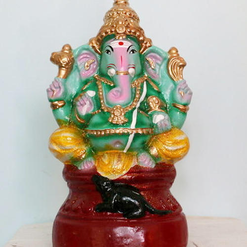 Clay Tree Ganesha Handmade Statue